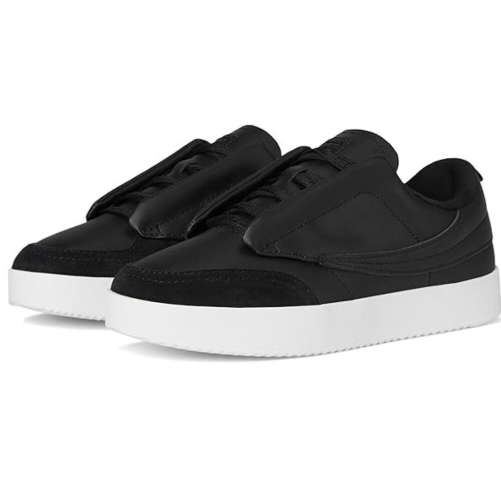 Fila Black Sanati Leather Sneaker Black-Size 8.5 (NWT) Streetwear Work Basic